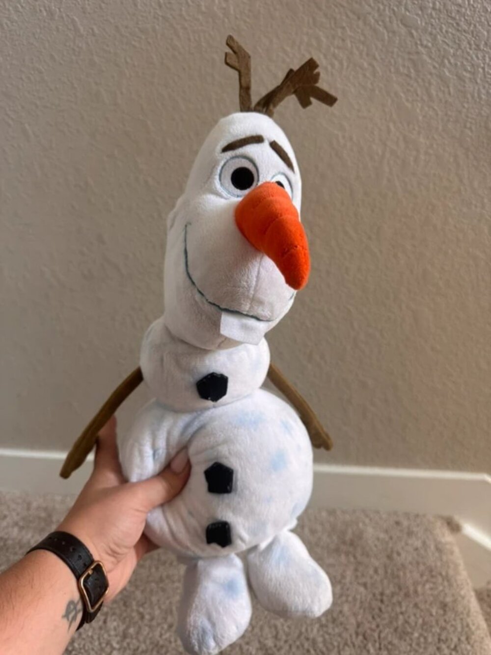 Disneys Frozen Olaf Build A Bear Snowman Plush 20" Stuffed Animal